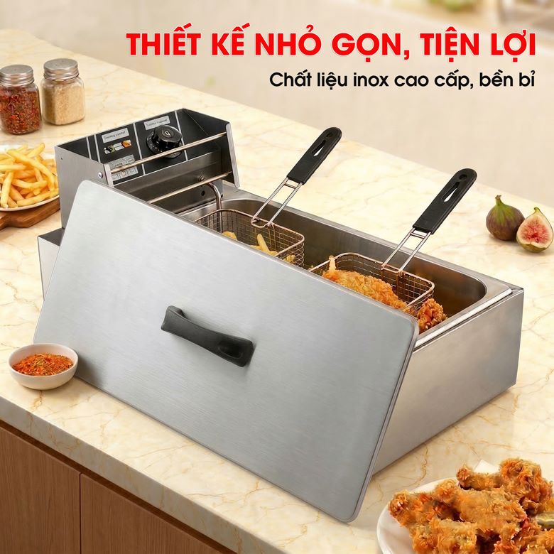 Thiết kế nhỏ gọn, phù hợp nhiều không gian bếp