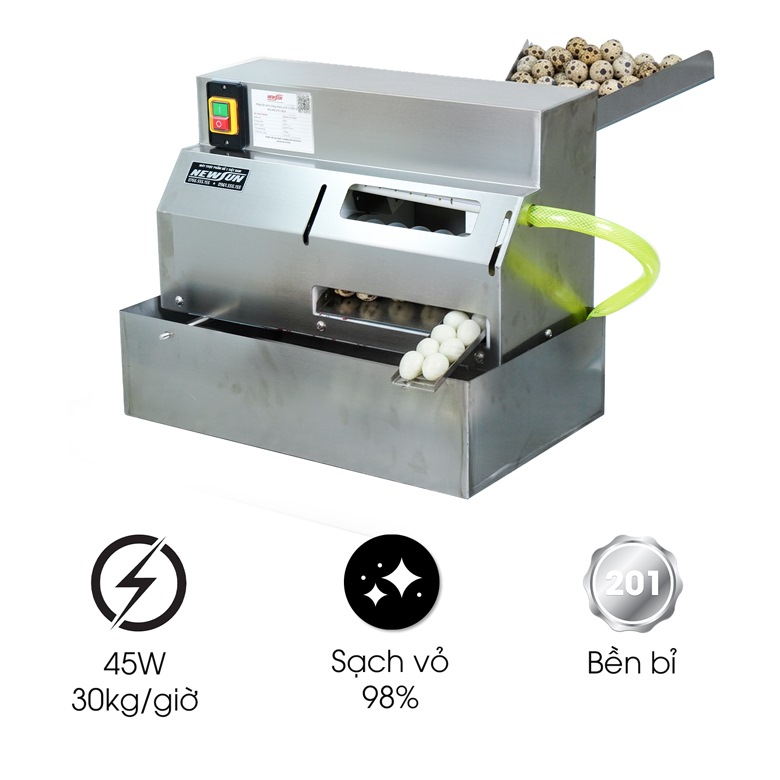 Máy lột vỏ trứng cút tự động MLVTC-80A