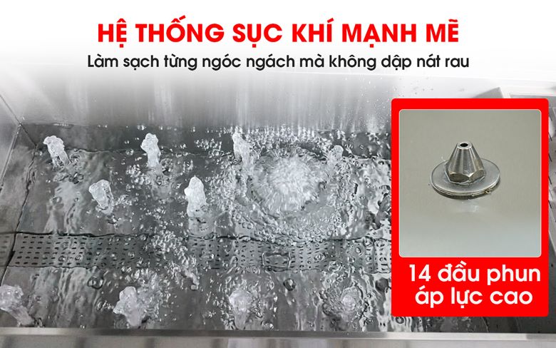 Hệ thống 14 đầu phun áp lực
