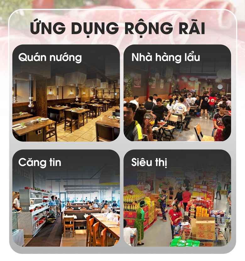 Máy thái thịt tự động NS-MTLT320N được sử dụng rộng rãi trong nhiều cơ sở kinh doanh thực phẩm, cơ sở chế biến thịt Máy thái thịt tự động NS-MTLT320N được sử dụng rộng rãi trong nhiều cơ sở kinh doanh thực phẩm, cơ sở chế biến thịt