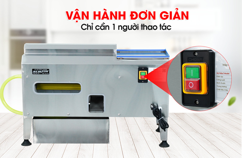 Vận hành vô cùng đơn giản, chỉ cần 1 người làm 