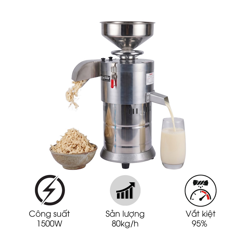 Máy xay đậu nành tách bã 80kg ZF130