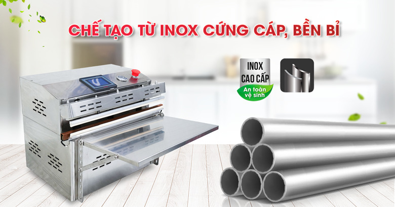 Chất liệu inox cứng cáp, bền bỉ