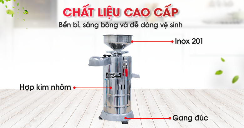 Chất liệu cao cấp, bền bỉ sáng bóng