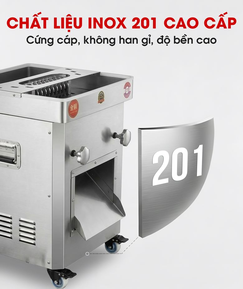 Kết cấu chắc chắn, chất liệu inox 201 bền bỉ
