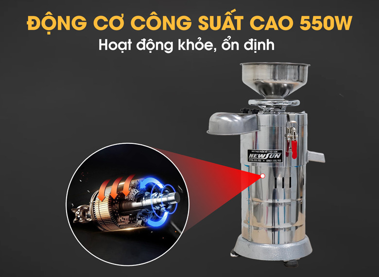 Động cơ công suất cao, hoạt động khỏe và ổn định