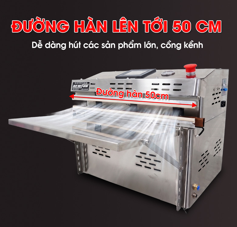 Đóng gói dễ dàng các sản phẩm có kích thước lớn nhờ đường hàn dài