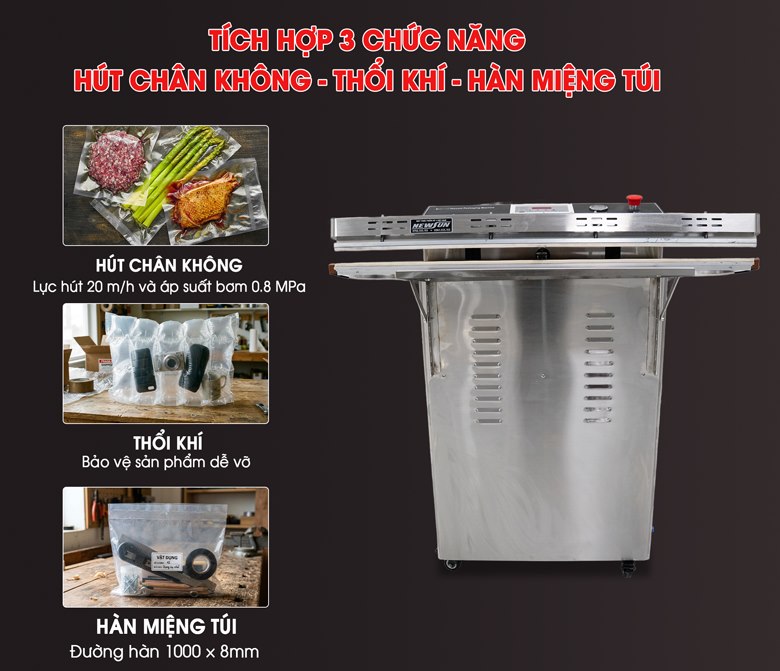 3 chức năng trong 1 - Tối ưu toàn bộ quy trình đóng gói