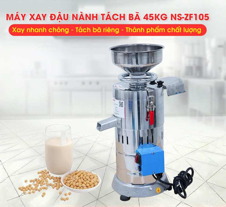 Máy xay đậu nành tách bã 45kg ZF105
