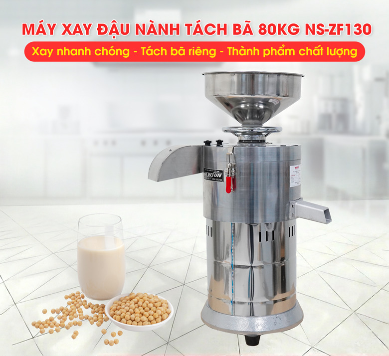 Máy xay đậu nành tách bã 80kg ZF130