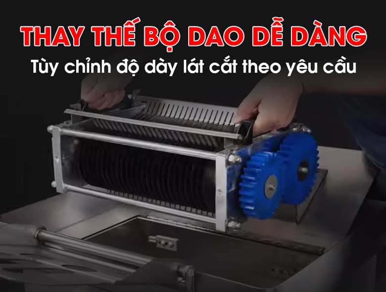 Thiết kế dao tháo rời – Linh hoạt thay thế, dễ vệ sinh