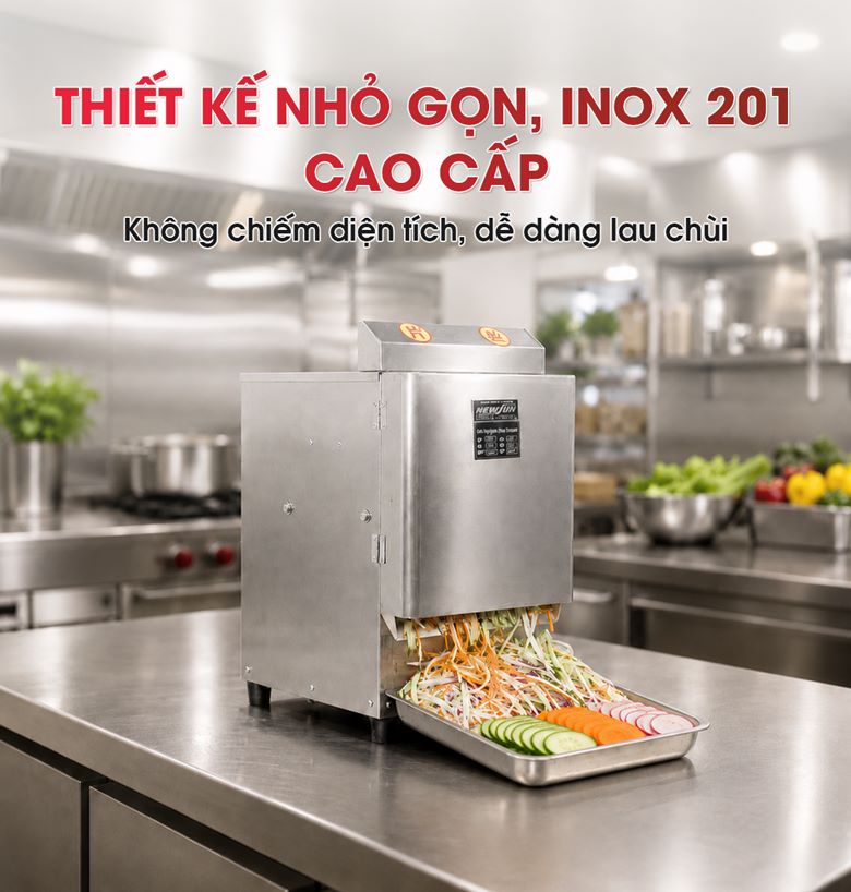 Thiết kế inox chắc chắn, nhỏ gọn