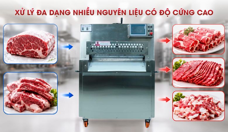 Lưỡi dao sắc bén xử lý đa dạng nguyên liệu