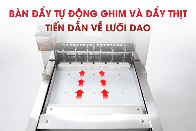 Bàn đẩy của máy thái thịt đông lạnh CNC-6DT/ROLLS