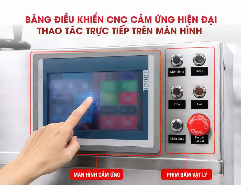 Bảng điều khiển CNC cảm ứng, cài đặt nhanh và dễ thao tác