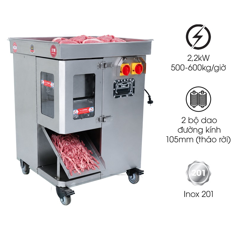 Máy thái thịt tươi sống dạng lát sợi MTTS-10S