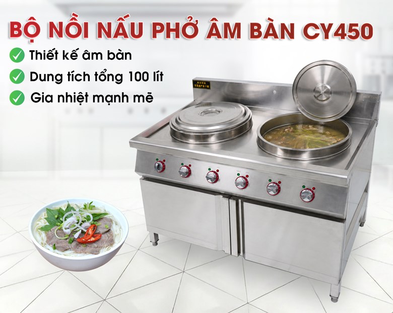 Bộ nồi nấu phở âm bàn CY450