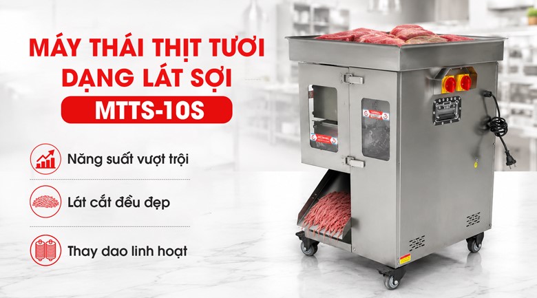 Máy thái thịt tươi sống dạng lát sợi MTTS-10S