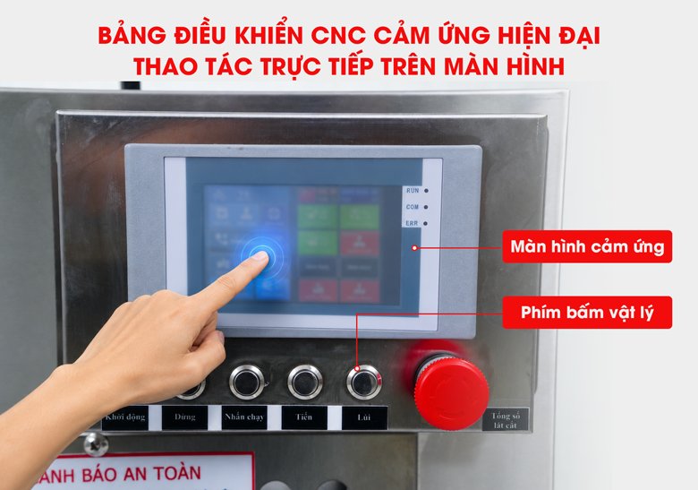 Điều khiển CNC trực quan, thao tác linh hoạt trong quá trình sử dụng