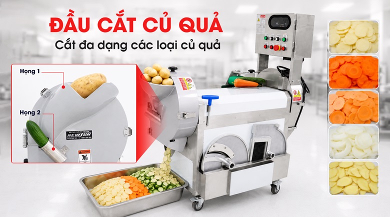 Đầu cắt số 2 chuyên xử lý các loại củ quả