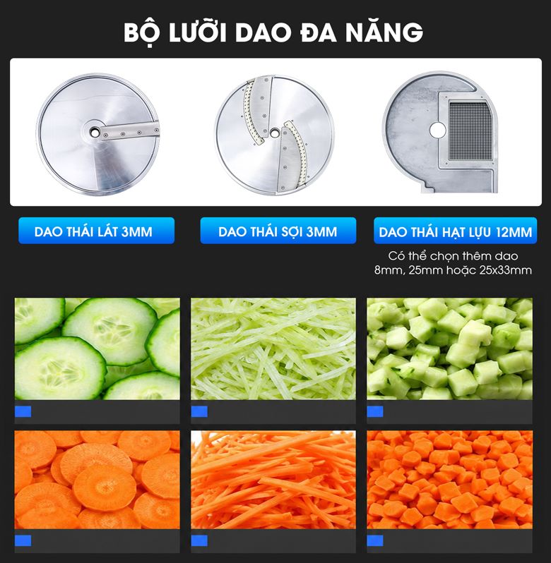 Bộ dao đa năng, thay đổi nhanh nhiều kích thước