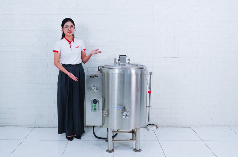 Hình ảnh thực tế của nồi nấu súp bằng điện DNH-1E 100L