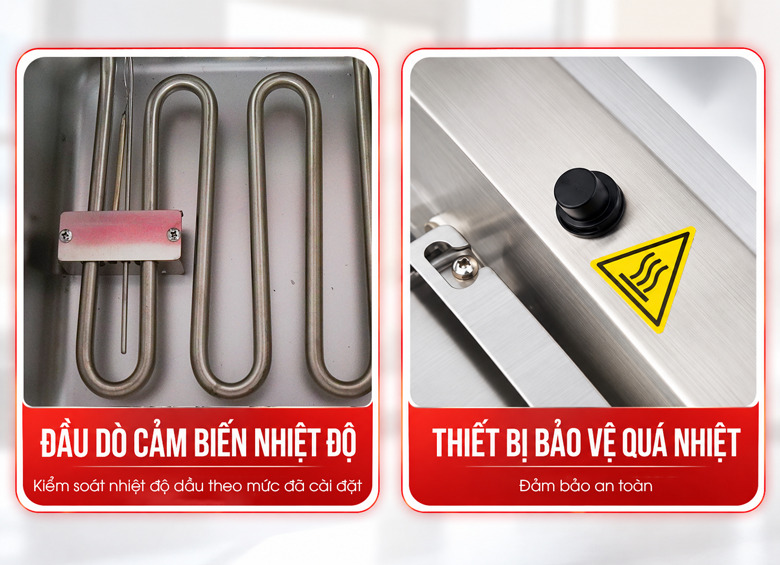 Cảm biến nhiệt kép, tăng khả năng kiểm soát và bảo vệ thiết bị