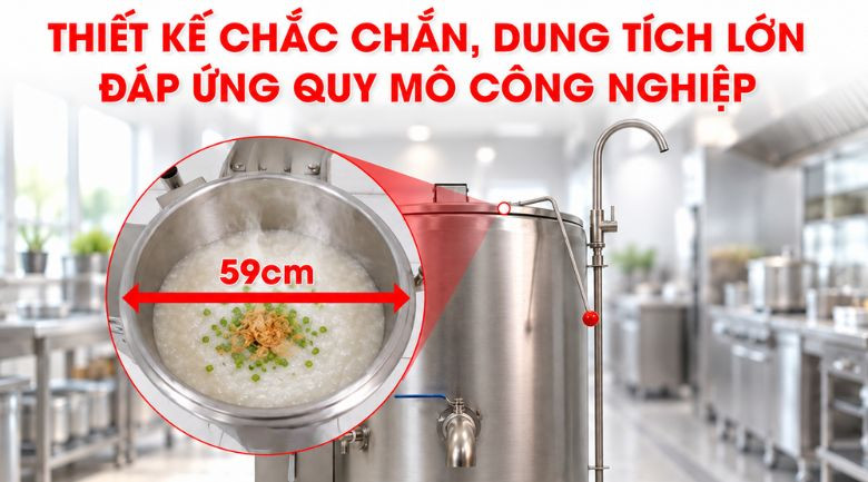 Thiết kế chắc chắn và dung tích lớn