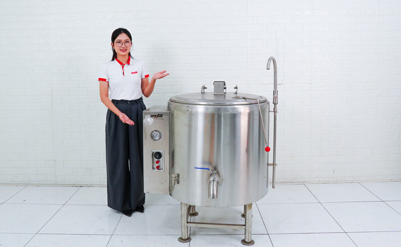 Hình ảnh thực tế của nồi nấu súp bằng điện DNH-1E 200L