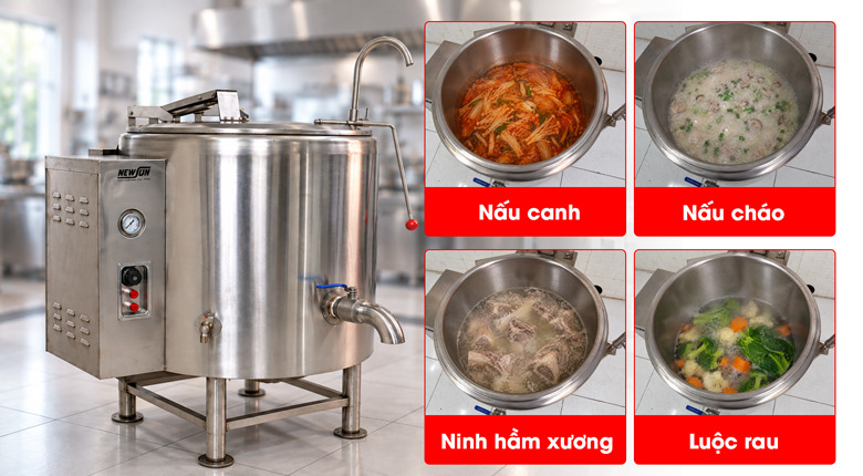 Nồi có thể đun nấu đa dạng các loại thực phẩm
