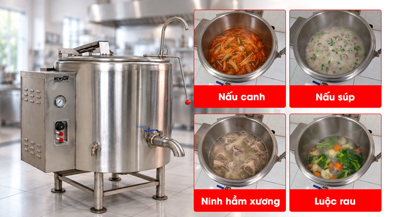 Nấu được đa dạng các món