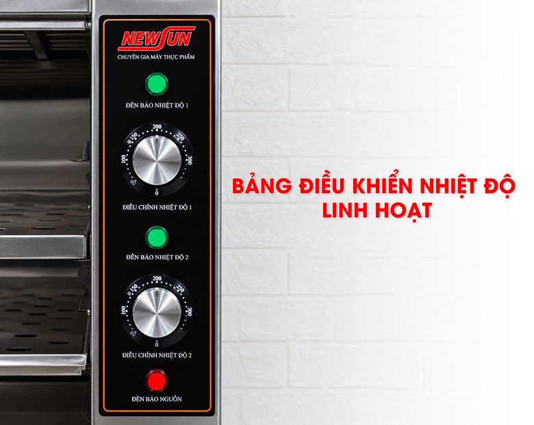 Hai núm điều chỉnh nhiệt độ linh hoạt, góp phần tiết kiệm điện năng