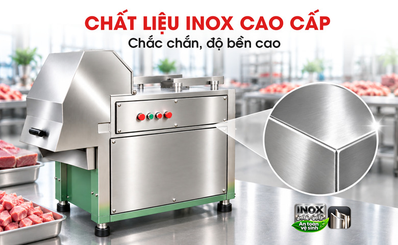 Thân máy inox cao cấp, chắc chắn và dễ làm sạch