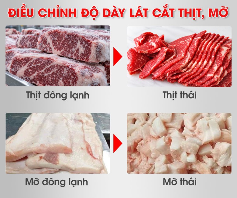 Chủ động điều chỉnh độ dày thành phẩm