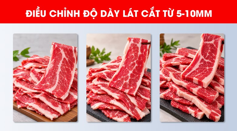 Điều chỉnh độ dày lát cắt linh hoạt từ 5-10mm