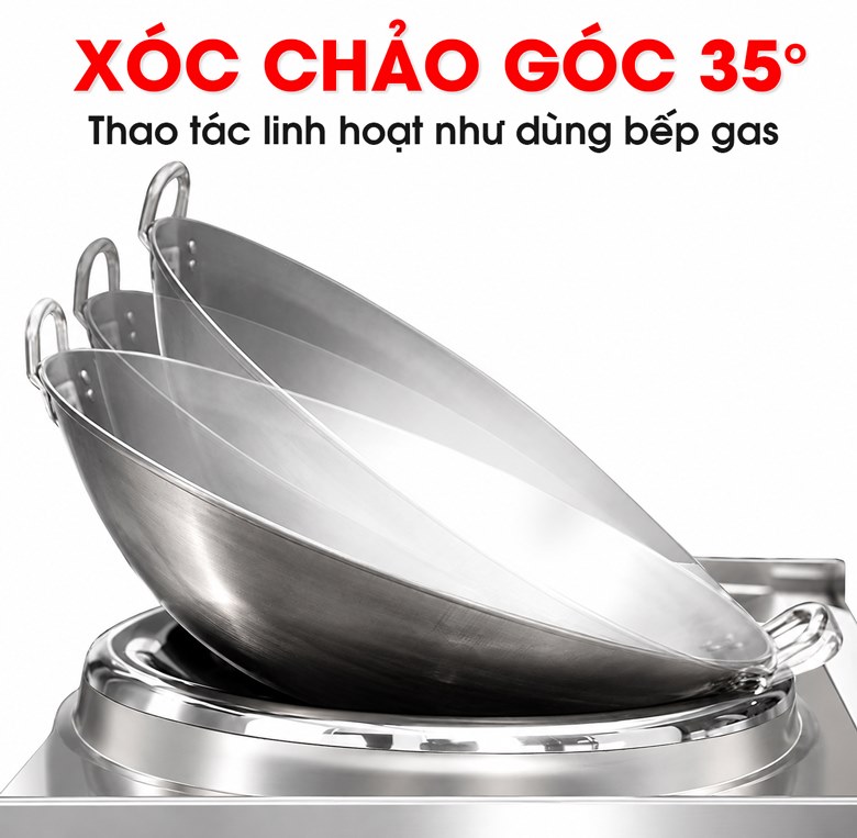 Thiết kế hỗ trợ xóc chảo 35 độ